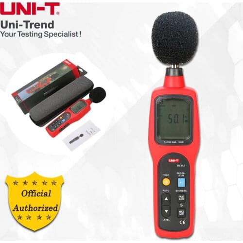 UNI-T UT352 Sound Level Meter; Industrial/Home Professional Noise Meter, High/Low Limit Alarms/Analogue Bar Graph/Data Logging