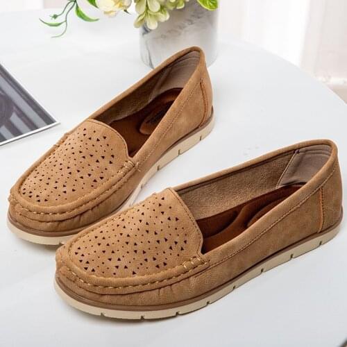 KALSOONI Round toe hollow Flat Shoes