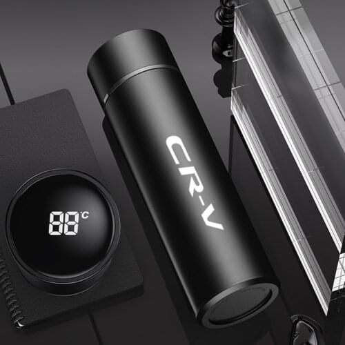 Vacuum Stainless Steel Thermos Intelligent Temperature Display Water Bottle For Honda crv 2019 2008 2017 2020 Auto Accessories