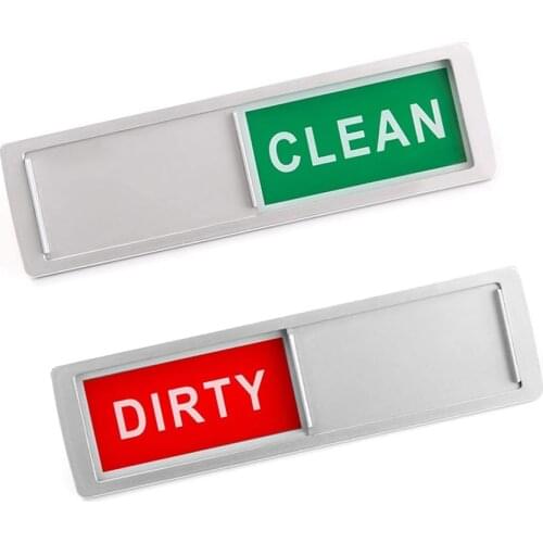 2 Colors Dishwasher Magnet Clean/Dirty Sign with Strong Anti-scratch Magne Durable Dishwasher Indicator for Home Unique Gift