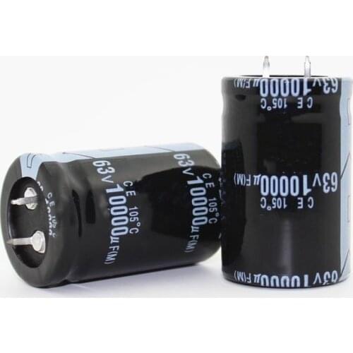 2PCS-24PCS 10000uF 63V 63V10000UF Electrolytic Capacitor 10000UF 63V 30x50MM