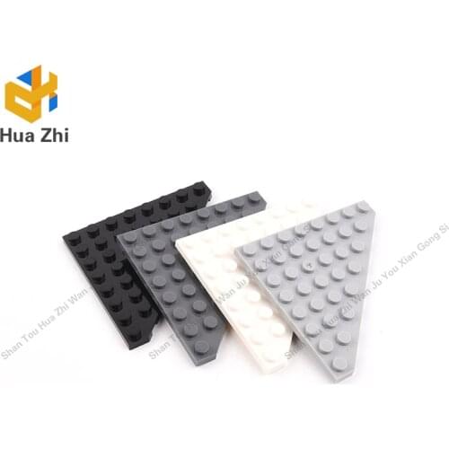"Building Blocks Parts 30504 4PCS Wedge Plate 8 x 8 Cut Corner LEGOING MOCS Education"