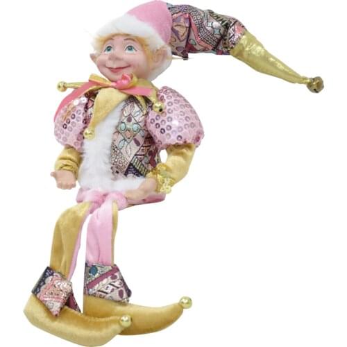 5 colors plush toy elf doll Christmas tree decoration 12" standing on a shelf tiny dolls family gifts for boys and girls