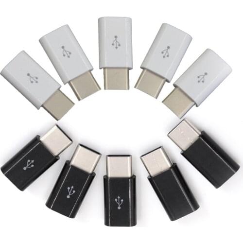 5pcs/lot Universal USB 3.1 Type-C Male Connector to Micro USB 2.0 5Pin Female Data Adapter Converter USB Type C Adapter