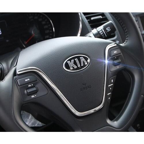 Lsrtw2017 Abs Car Steering Wheel Trims Car Styling for Kia K3 Kia Cerato Interior Forte Accessories 2012-2018 Auto Styling