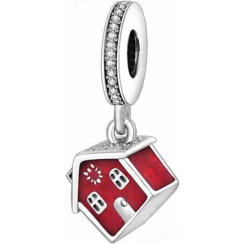 925 Sterling Silver House European Charms Bead Fit Original Bracelets Chain DIY Pendant Charm Beads Girl Women Jewelry Making