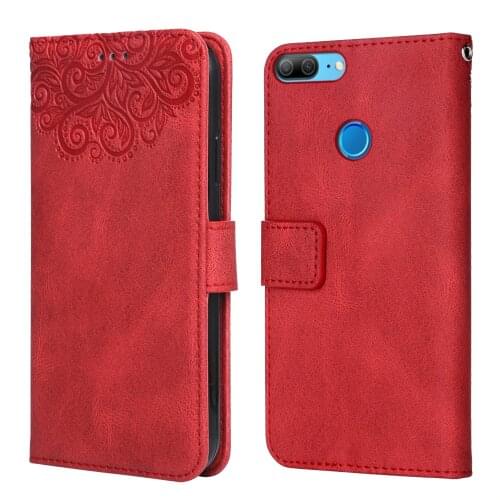 For Huawei Honor 9 Lite Flower Embossing Case LLD-L31 5.65'' Wallet Flip Leather Case for Huawei 9 Lite Cover