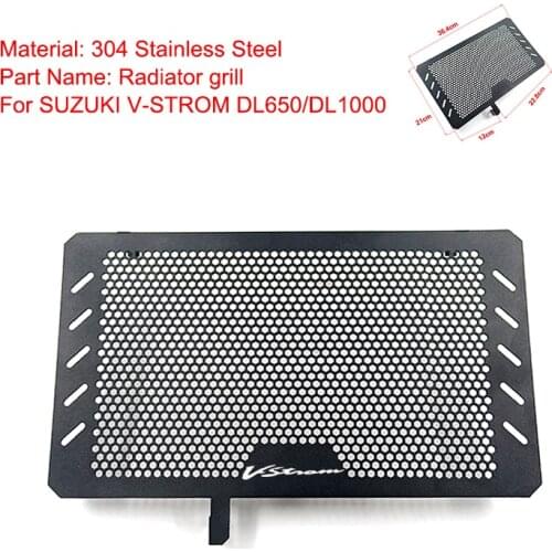 For Suzuki DL650 V-STROM DL 650 VSTROM 2013 14 15-19 Motorcycle Accessories Radiator Grille Guard Cover Protector DL1000 V-STROM