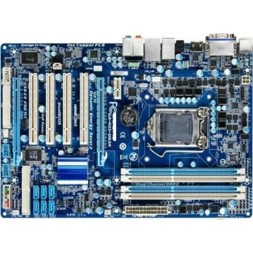 Gigabyte GA-H55-UD3H original mainboard LGA 1156 DDR3 H55-UD3H USB2.0 VGA HDMI-compatible VGA 16GB used Desktop Motherboard