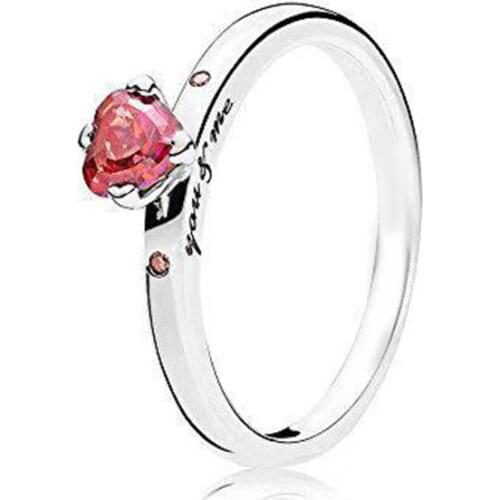 You And Me Ring Real 925 Sterling Silver Rose Rings For Fashion Women Wedding Rings Promise Rings Bridal Jewelry