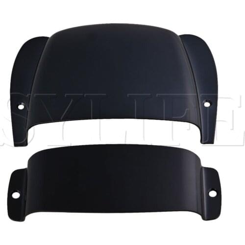 Bridge & Pickup Cover Set Chrome Plated Zinc Alloy Protector for PB Bass Black