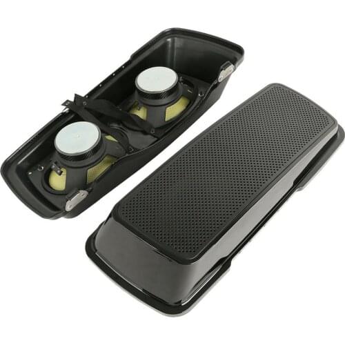 Motorcycle Dual 6"x9" Speakers Saddlebag Lids For Harley Touring Road King Road Glide Street Glide 1994-2013