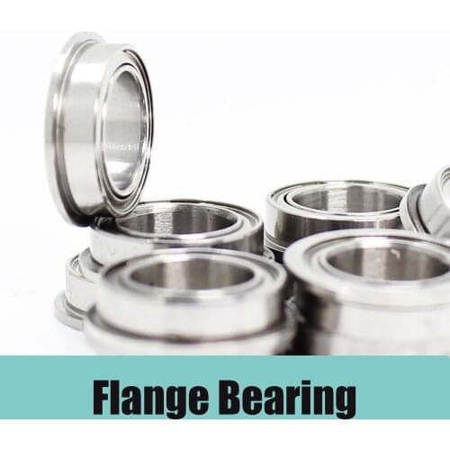 MF74ZZ Flange Bearing 4x7x2.5 mm ABEC-1 10PCS Miniature Flanged MF74 Z ZZ Ball Bearings