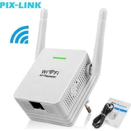 PIXLINK Smart Mini Wifi Router Wireless Repeater High Speed 300M Transmission Network Router AP WiFi Signal Range Extender Plug