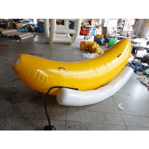 Inflatable Water Toy Banana Seesaw Banana Boat Thick PVC Inflatable Water Swing Water Game