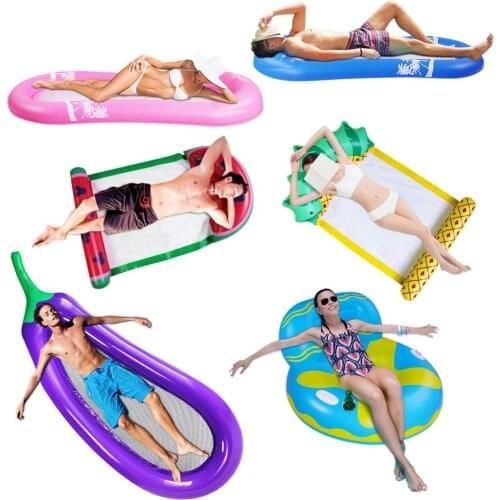 Inflatable Adults Pool Float swimming ring seat water sofa recliner Inflatable Island Floating Pool Lounger Summer water fun