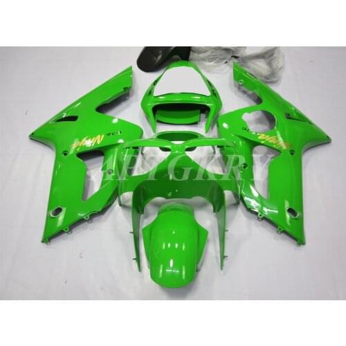 New ABS Plastic Shell Motorcycle Fairing kit Fit For Kawasaki Ninja ZX6R 636 ZX-6R 2003 2004 Bodywork set Custom Green Cool