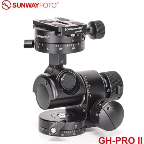 SUNWAYFOTO GH-PRO II For Sony Nikon Canon DSLR Camera Panorama Head Arca Swiss Tripod Gear Head Panoramic Head