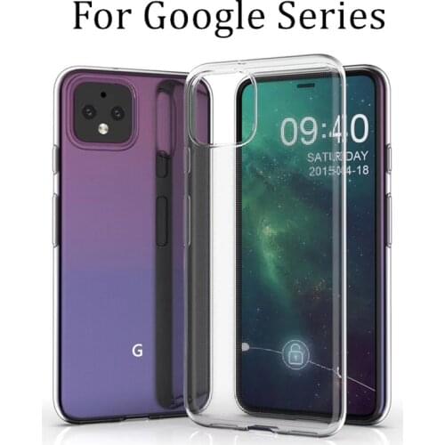 For Google Pixel 5 4A Transparent Case Soft Silicone Cover Anti-fall Shell on For Pixel4A Pixel3A Pixel3 3A XL Protective Case