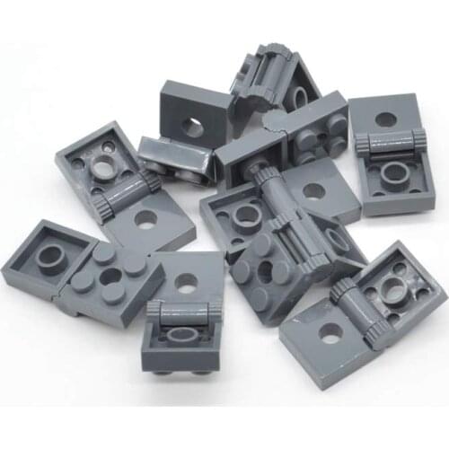 10 PCs a Lot Hinge Plate 2x2 Modified Brick MOC Compatible Building Blocks Toys