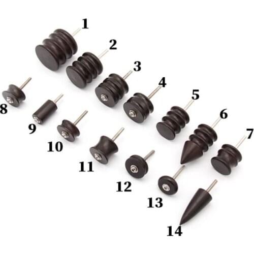 Mini Leather Grinding Tools Polishing Machine Bits Leathers Craft DIY Tools Purple Sandalwood Grinding Head Grinding Rod