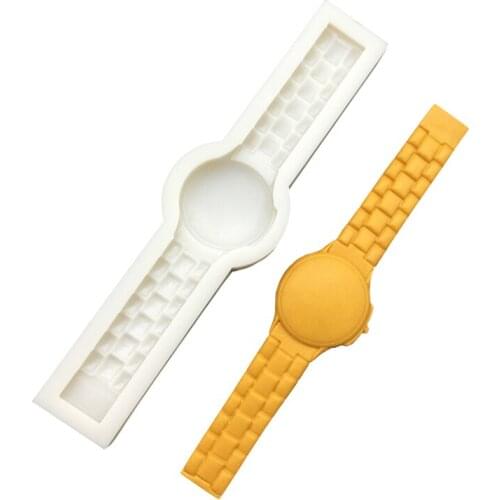 Wrist Watch Silicone Mold Sugarcraft Chocolate Cupcake Baking Mould Resin Tools Fondant Cake Decorating Tools