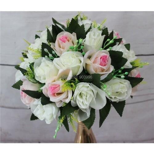 SPR 25CM New!! wedding road lead flowers Rose flowers candlestick table centerpiece flower decoratio Free shipping