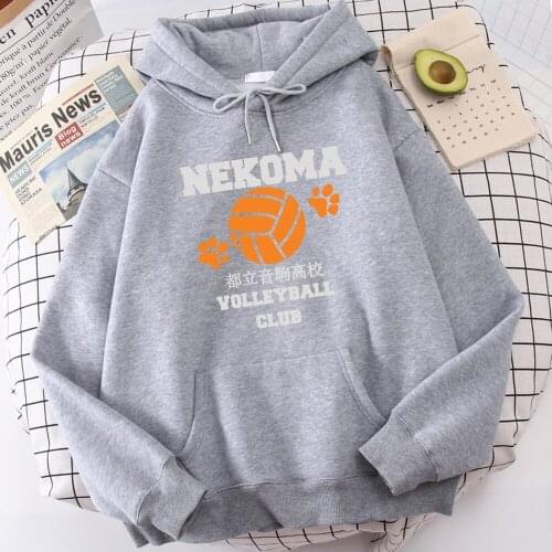 Hoody Haikyuu Volleyball Club Anime Mens Pullover Fashion Casual Men Rock Sweatshirt Oversize Brand Man Hoodies Long Sleeve