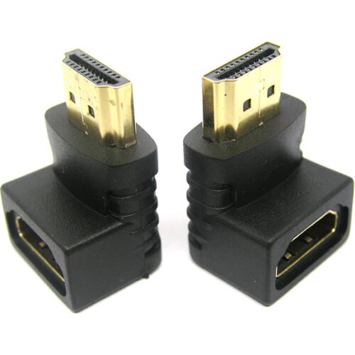 90 Degree Angle HDMI Cable Adapter Converters HDMI Male To HDMI Female for 1080P HDTV Cable PC HDMI Adapter 1000pcs/lot