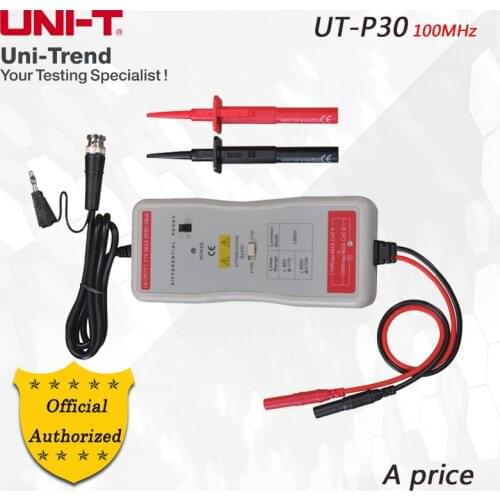UNI-T UT-P30 Differential probe 100MHz 800V; 100MHz oscilloscope Differential probe for all UTD/UPO series models