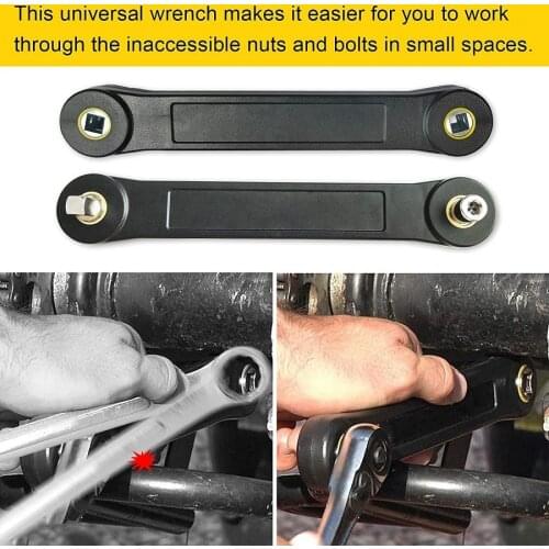 Universal Extension Wrench 3/8 Inch Spanner Screw Nut Wrench Automotive Tool DIY Key Set Convenient Handhold Hand Tool