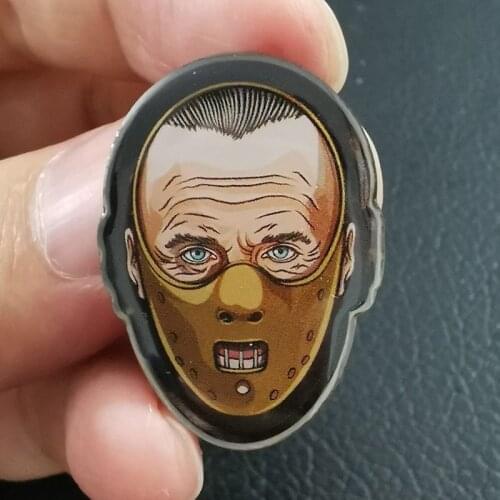 Horror Hannibal mask brooch