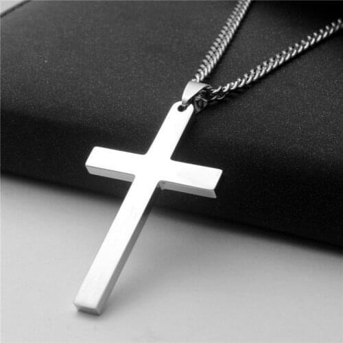 Vintage Cross Pendant Necklace Zinc Alloy Necklaces Punk New Design Classic Black Chain Choker Men Women Necklace Jewelry