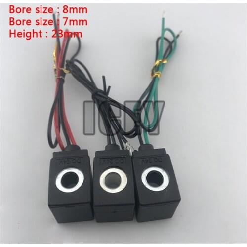 Outlet 4V110-06 Airtac type solenoid valve , coil top hole 7mm , bottom hole 8mm , height 23mm