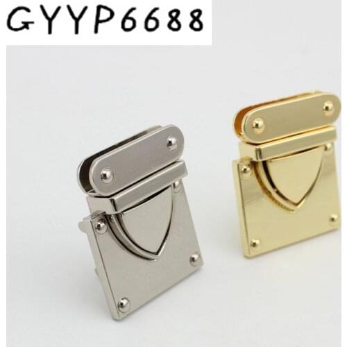 5sets 20sets 45*35mm High quality fashion lock hardware accessories female bag Square lock push