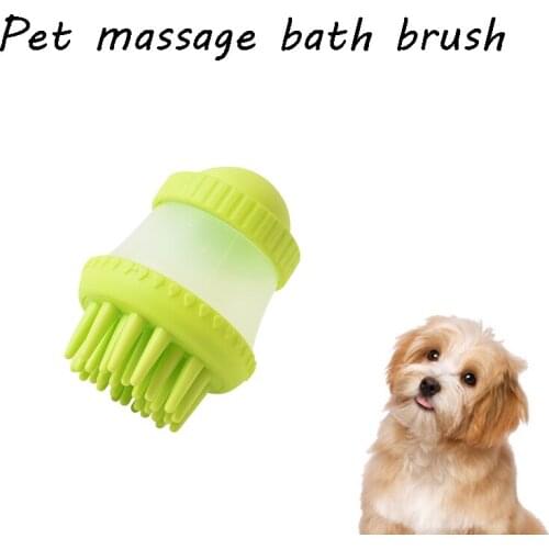 Pet Dog bath brush Brush Cat Massage Comb Grooming Scrubber Shower Brush for Bathing Hair Soft Silicone Brushes