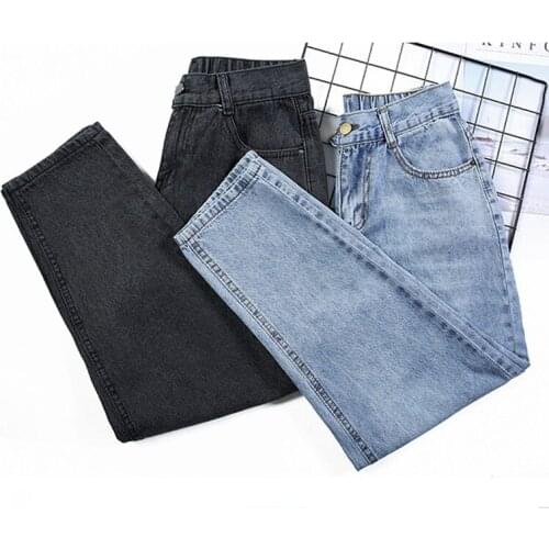 Female Fashion Jeans Skinny High Waist Jeans Women Boyfriend Harem Pants Chic Leisure Ankle Length Jeans Long Trousers