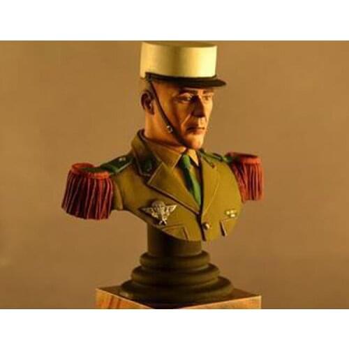 1/12 Resin Figure Bust Model One War Officer Military Subject Matter X174