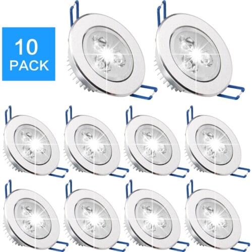 10 Packs/set LED Light Bulb 220V 110V LED Ceiling Downlights Indoor Home Lamps Spot Lights 9W 12W 15W LED Downlight