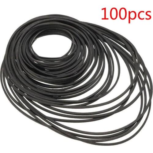 100pcs Mix Cassette Tape Replacement Rubber CD DVD Cassette Tape Recorder Turntable Strap Belt For CD-ROM Video Machines 40-130