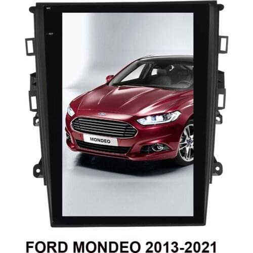 12.1 Inch Tesla Style Screen AUTO/Manual A/C Car Radio Player Head Unit Android 9.0 Car GPS Navigation For FORD MONDEO 2013-2021