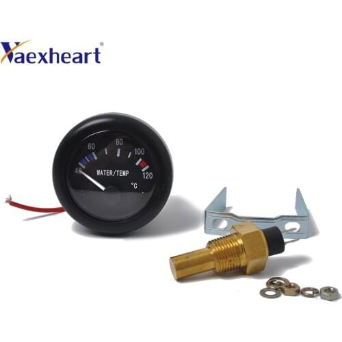 2" Marine Engine Water Temperature Gauge 10-120 Degree Boat RV Car Temp Meter Gauge with 120 NPT3/8 Sensor