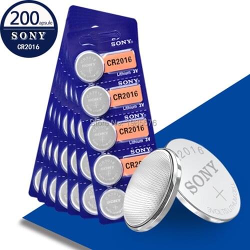 200pcs cr2016 Sony BR2016 DL2016 LM2016 KCR2016 ECR2016 3v button battery coin car toy lithium battery