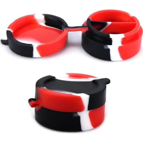 50Pcs 10ml Storage Box Silicone Jar With cover Container for Oil Wax Jars Dab Kitchen Case Smoking Herb Tobacco Accessories