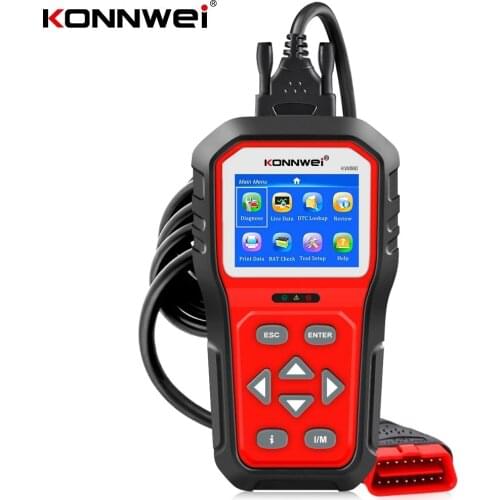KONNWEI KW860 OBD2 Car Scanner Obd 2 Automotive Diagnostic Tool Full Obd2 Funtion Car Tools Engine Code Reader Free Update