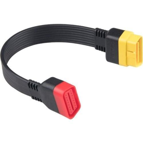 36cm Car OBD Extension Cable for X431 2 Diagnostic Adapter Wire 16Pin OBDII Male to OBD2 Female Extended Connector
