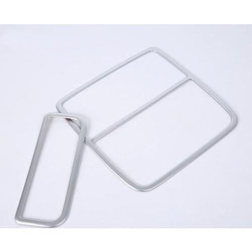 Free Shipping! For Acura TLX 2018 2PCS Matte Silver ABS Chrome Car Roof Dome Lamp Reading Light Cover Trim Molding Car Styling