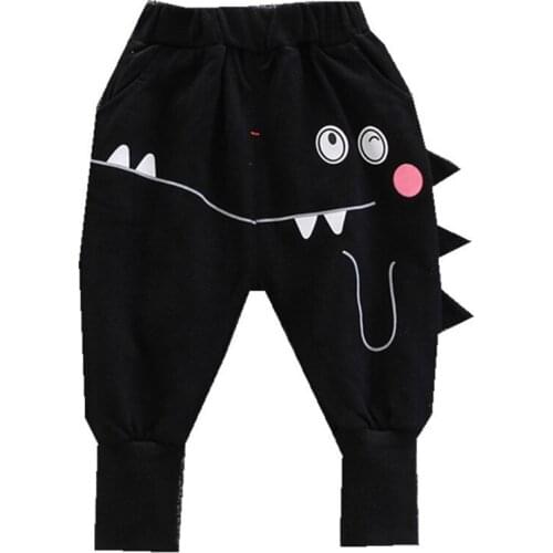 Childrens Pants Spring and Autumn Baby Boys Casual Pants 1-2-3-4 Years Old infant Baby girls Animal Print Kids Pants