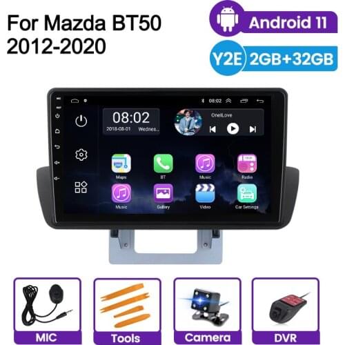 Quad-core Android 11 Car Stereo For Mazda BT50 2012-2020 2DIN Auto Radio Audio GPS 2DIN Multimedia Dvd Player RAM 2G+32G MIC DVR