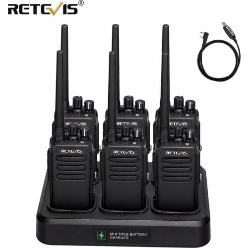 DMR Radio 6pcs Retevis RT81 High Power Digital Walkie Talkie Waterproof IP67 UHF VOX Two Way Radio for Farm Factory Warehouse